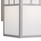 Vaxcel Mission Stainless Steel 1 Light Rectangle Outdoor Wall Lantern White Glass OW14693ST - alternate 2